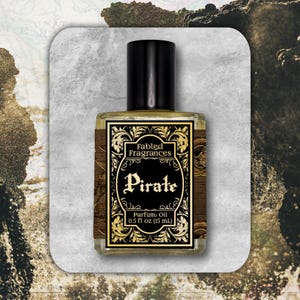 PIRATE Perfume Oil with Coconut, Lime, Bay Rum, Bay Laurel, Tobacco, Cedarwood, Musk, Ocean Water, Buccaneer, TAT 3-5 Biz Days