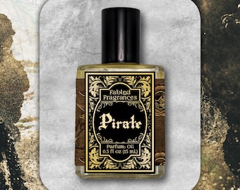 PIRATE Perfume Oil: Coconut Lime & Bay Rum, Masculine Fragrance, TAT 5-6 Biz Days