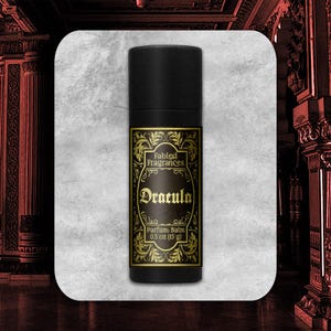DRACULA Solid Perfume - Floral Musk Scent with Lilac Flowers and Dragons Blood, Horror Inspired Vegan Fragrance - TAT 3-5 Biz Days