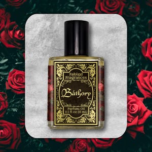 Gothic Parfümöl für Frauen, BATHORY, Blutorange und bulgarische Rose, Blumen- und Weihrauchduft, Horrorliebhaber, TAT 3-5 Biz Tage