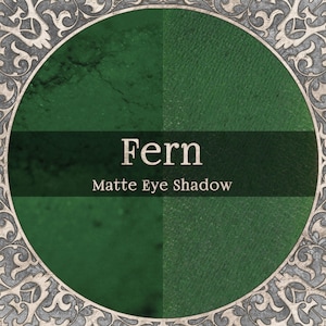 Emerald Green Matte Eye Shadow, FERN, Nature Inspired Beauty Gift, Loose Powder Cosmetic Pigment, Vegan Makeup, TAT 3-5 Biz Days