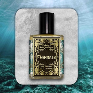 MERMAID Perfume Oil - Tropical Coconut with Fresh Peach and Ocean Water, Cruelty Free and Vegan Fragrance - TAT 3-5 Biz Days