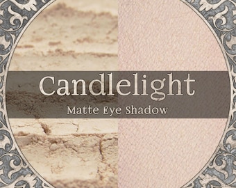 CANDLELIGHT Eye Shadow: Matte Vanilla Beige, Vegan Lose Puder,