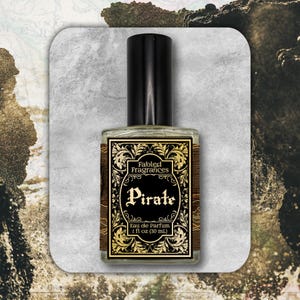 PIRATE Eau de Parfum Spray, Coconut, Lime, Bay Rum, Bay Laurel, Tobacco, Cedarwood, Musk, Ocean Water, Mens Cologne, TAT 3-5 Biz Days