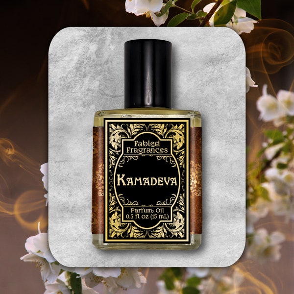 KAMADEVA Parfümöl mit Jasmin, dunkles Patchouli, ostindisches Sandelholz, Nag Champa, VEGANER Duft, hinduistischer Liebesgott, TAT 6-8 Geschäft Tage