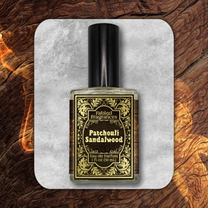 PATCHOULI SANDALWOOD Eau de Parfum Spray with Light Patchouli, Dark Patchouli, East Indian Sandalwood, Amyris, Hippie, TAT 3-5 Biz Days