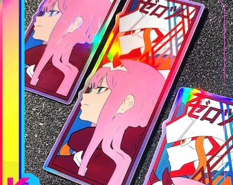 Zero Two Darling Spot Holographic Sticker