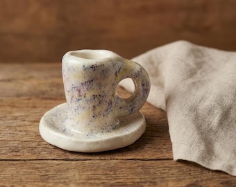 Handgemaakte kandelaar met spetters