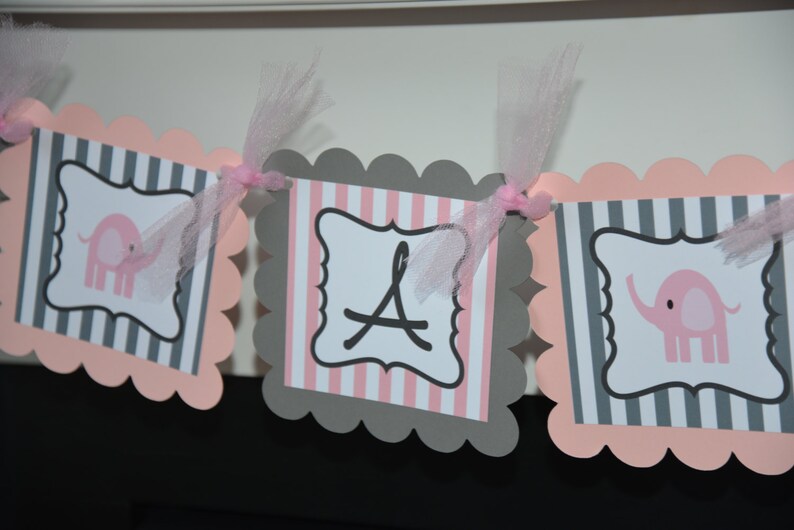 it/'s a girl banner elephant party banner elephant baby shower elephant banner, Elephant baby shower It/'s a Girl Elephant banner