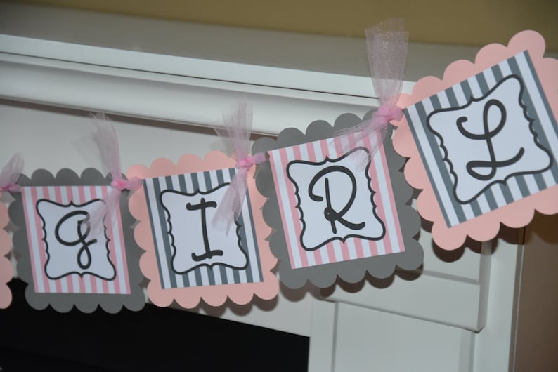 it/'s a girl banner elephant party banner elephant baby shower elephant banner, Elephant baby shower It/'s a Girl Elephant banner