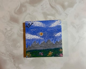 Klein landschapsschilderij