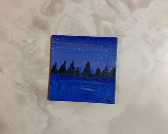 Pintura magnética hecha a mano