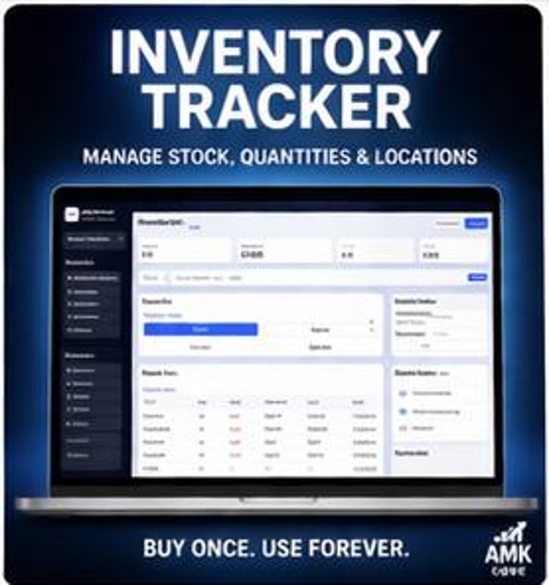 Basic Inventory Tracker System | Stock Management Dashboard (digital ...