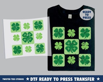 4H Checkered DTF Transfer | Ready To Press Heat Transfer | Trendy