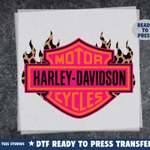 Motorcycle Neon Flames | Summer DTF Transfer | Ready To Press Heat Transfer | Trendy image 2