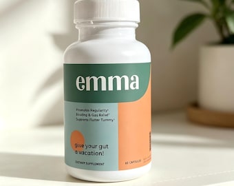 Digestive Support Capsules, Gut Balance, Bloating Relief, Clean Formula (60 Capsules)