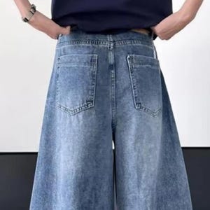 Wide Leg Jeans | Washed Loose Denim Pants | Daily Wear | Retro Streetwear Style

Washed wide leg denim jeans with oversized loose fit and retro casual streetwear style.