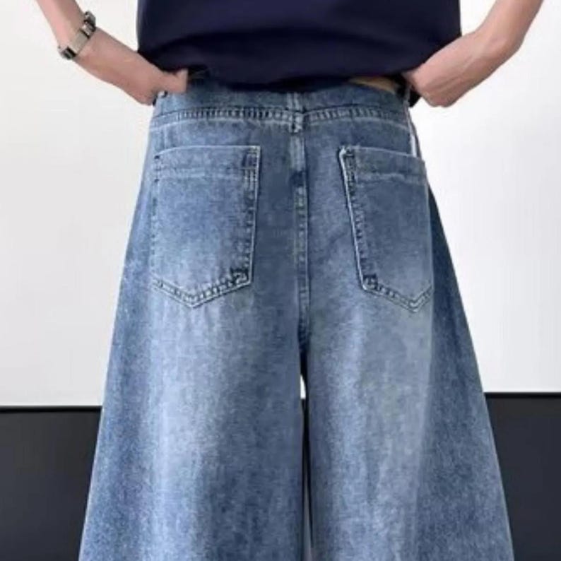 Wide Leg Jeans | Washed Loose Denim Pants | Daily Wear | Retro Streetwear Style

Washed wide leg denim jeans with oversized loose fit and retro casual streetwear style.