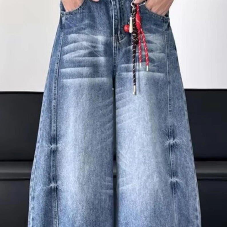 Wide Leg Jeans | Washed Loose Denim Pants | Daily Wear | Retro Streetwear Style

Washed wide leg denim jeans with oversized loose fit and retro casual streetwear style.