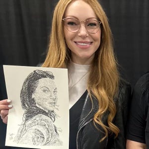 Alex Vause OITNB | Micrography Art Print