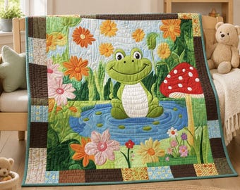 Froggy Garden Party Quilt Pattern