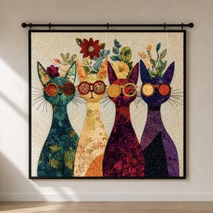 Feline in Shades Quilt Pattern