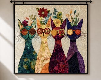Feline in Shades Quilt Pattern