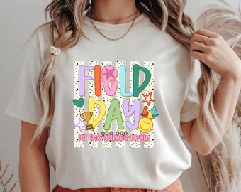 Field Day Lass die Spiele beginnen Retro PNG, Schul-Shirt-Design (digitaler Download)