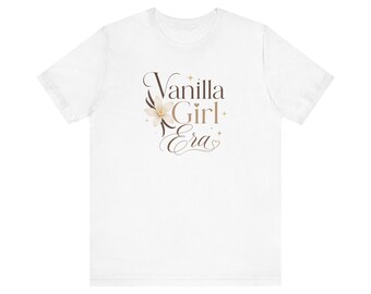 Vanilla Girl Era Tee | Floral Script Aesthetic Shirt