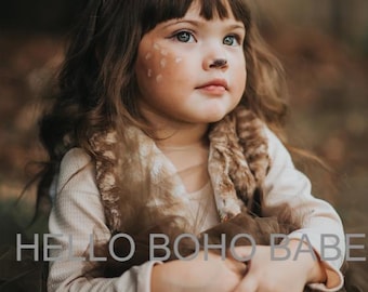 Fawn Handmade Faux Fur Deer Costume - Halloween - Made to order - Handmade in the USA -Girls - Boys - Fall - Dress Up - Woodland - Birthday