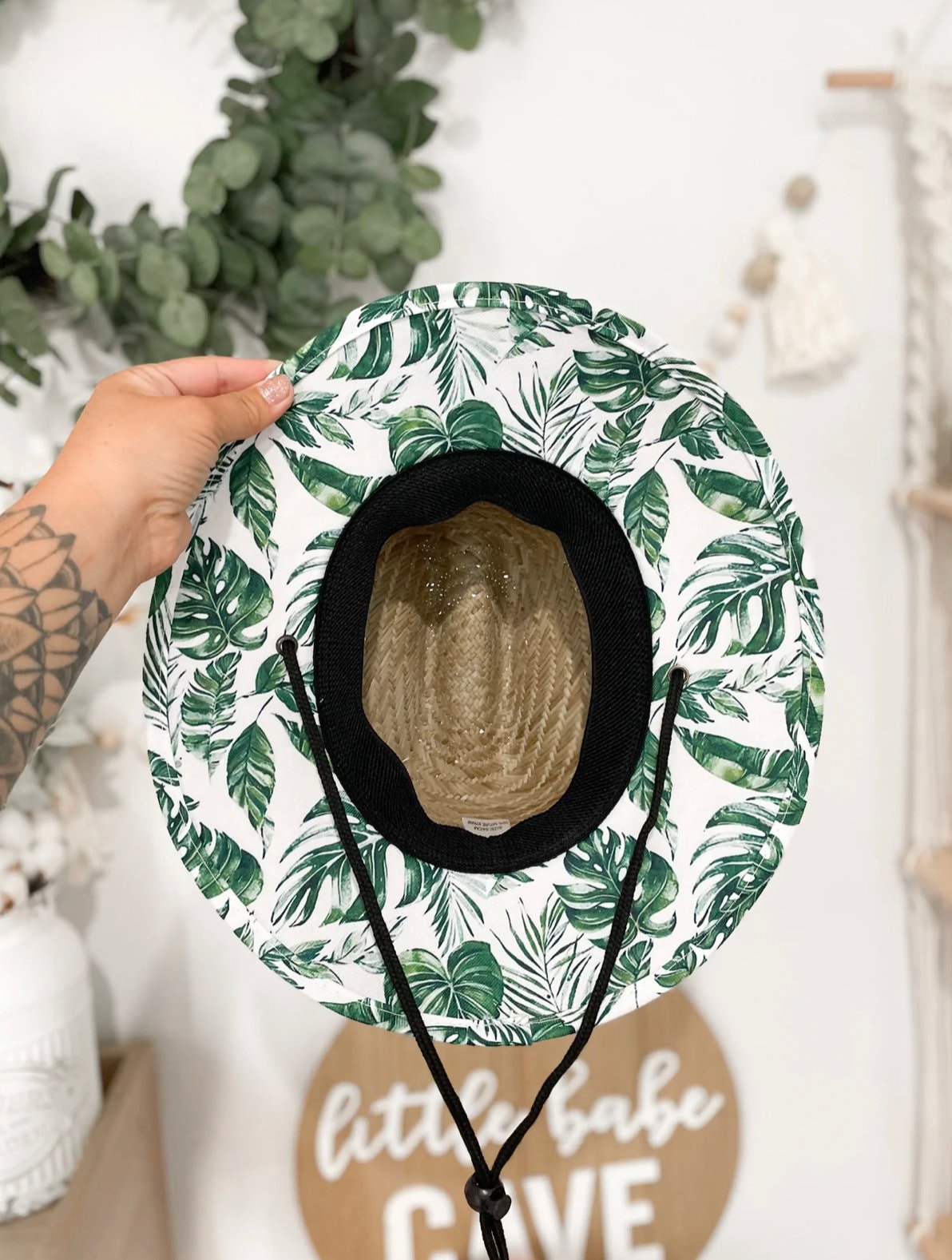 Child Sun Hat Palm Leaf Woven Straw Sun Hat Perfect for