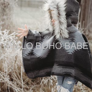 Handmade Poncho - Blair - Medium Weight - Made to order - Handmade in the USA -Girls - Boys - Fall - Beach - Blanket - Jacket - Spring