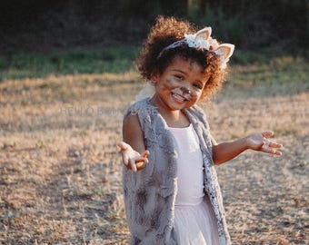 Tom Cat -Handmade Faux Fur Costume - Halloween - Made to order - Handmade in the USA -Girls - Boys - Fall - Dress Up - Birthday