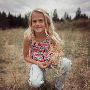 Howdy Peplum Tank - Girl vom Land - Handgemacht - Girls Style - Boho Modetrends - Reise - Türkis - Geburtstag - Blumen - Rosa - Geschenk