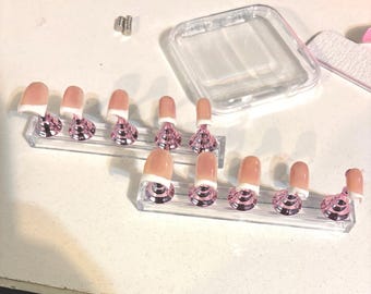 Uñas postizas francesas