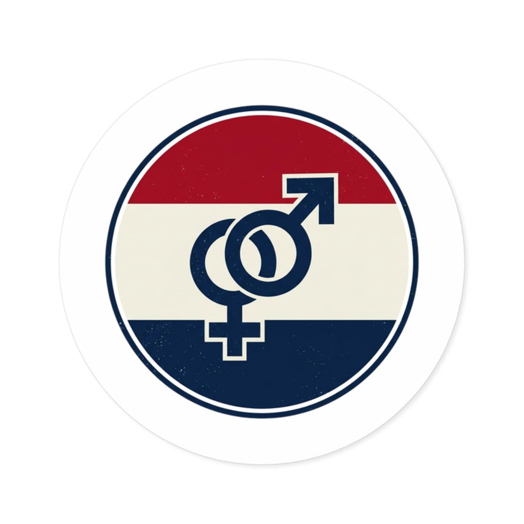 Gender For Sticker Sign Retro Gender Symbols Round Stickers | Indoor Outdoor Vinyl - Etsy