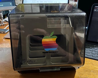 Vintage Apple Floppy Disk Storage File Cabinet