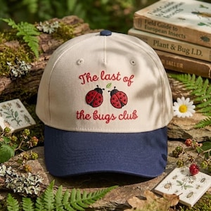 Embroidered Last of The Bugs Club Hat, Music Inspired Hat, Ladybug Dancing Hat, Cap, Music Fan Gift