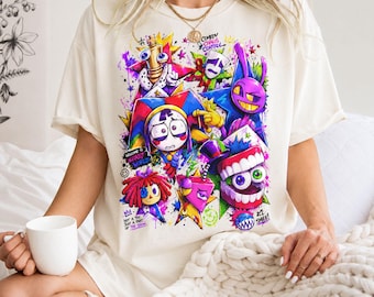 Comfort Colors TADC シャツ、Amazing Digital Circus T シャツ、Pomni Jax Gangle Ragatha Caine Bubble Zooble ギフト