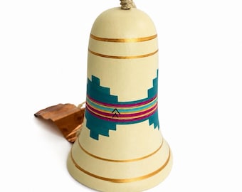 Tesa Hand Painted Southwestern Originals Ceramic Wind Chime Windbell