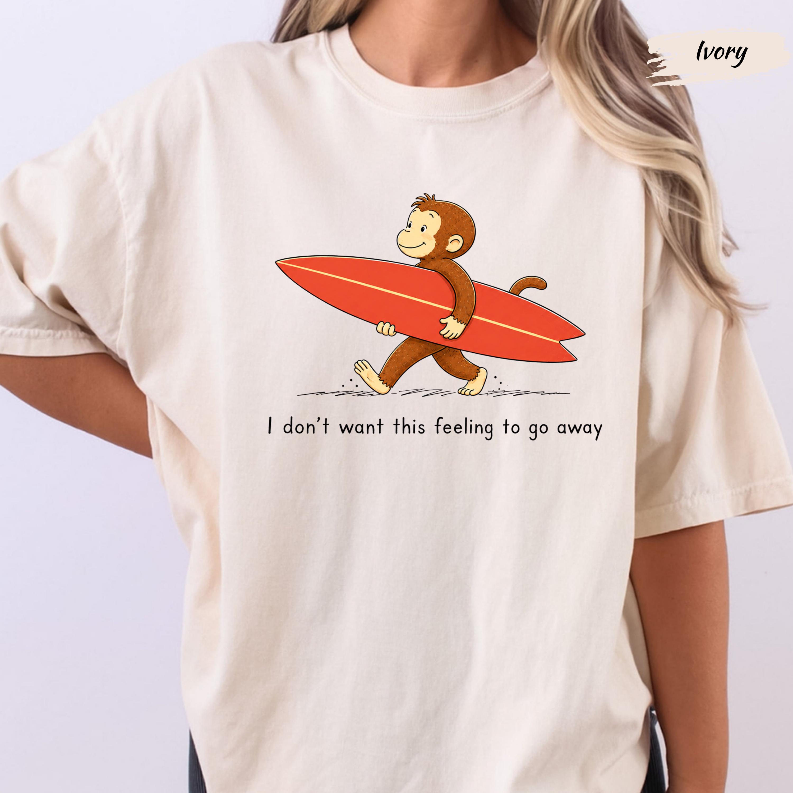 Monkey on Surfboard - Etsy