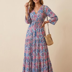 boho dresses for older ladies 5 Pretty Boho Summer Maxi Dresses for Women over 40