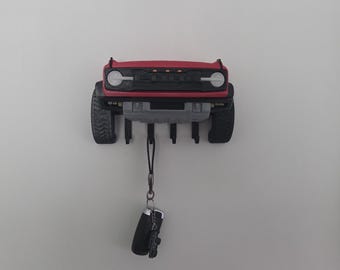 Bronco key holder, key rack. Wall art, entryway, man cave.