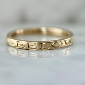 Unique Beloved Band Ring, 5:1, Loved Ring, Christian Jewelry Gift, Scripture Ring, Faith Jewelry, Christian Gift, Loved Beloved Jewelry