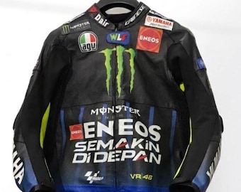 Yamaha Monster Energy MotoGP Leather Racing Jacket VR46 The Doctor Edition