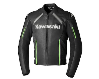 Motorcycle Leather Riding Jacket | Black Racing Biker Jacket | Protective Motorbike Jacket | Custom Size