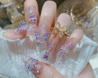 プレミアムネイルアートステッカー、トレンディなデザイナーネイルデカール、簡単に貼れるマニキュアデコレーション、長持ちするDIYネイルアートアクセサリー