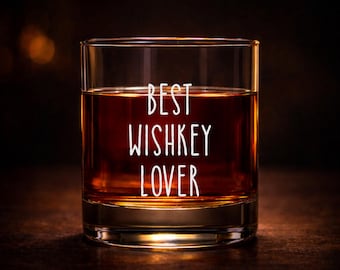 Il miglior bicchiere da whisky per gli amanti del whisky, regalo per gli amanti del whisky, bicchiere da whisky inciso, regalo per lui per gli amanti del bourbon, bicchiere da whisky personalizzato