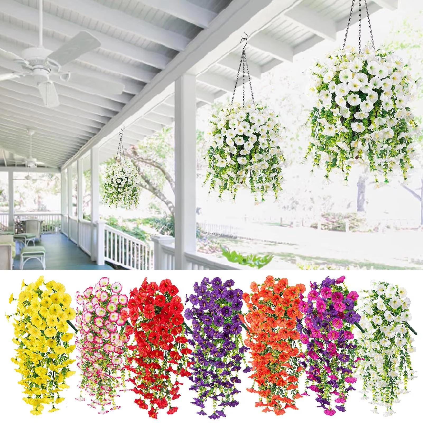 Artificial Silk Hanging Plants - Etsy