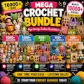 Mega Crochet Pattern Bundle, 10000+ Patterns, Amigurumi Keychains Bags Sea Animals Home Decor, Beginner to Advanced, PDF Download